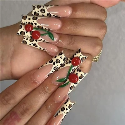 Candy Color Stiletto Fake Nails